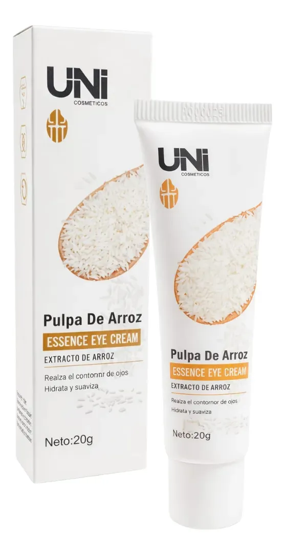 Contorno para ojos Arroz hidratante disminucion de ojeras 20g UNI